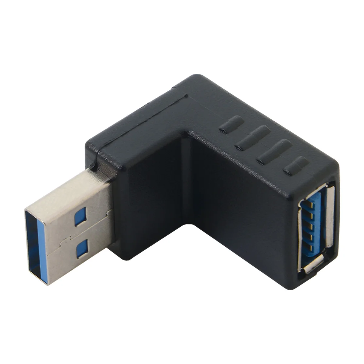 Cablecc CY Супер Скоростной USB 3,0 90d M/F штекер для женщин угловой адаптер Черный штекер конвертер для ноутбука retina вертикальный