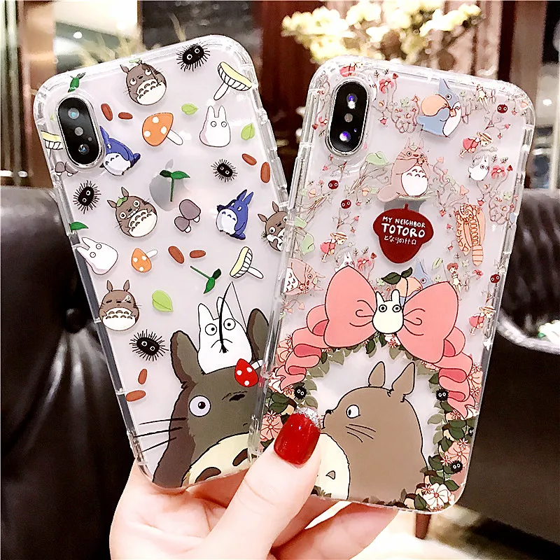 

Totoro No Face Minions Power Puff Care Bear Monsters Soft Back Cover For iPhone 11 Pro Max Case