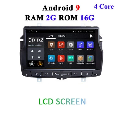 DSP ips для Lada vesta 4G 64G 8 core Android 9,0 автомобильный dvd gps Навигатор Радио мультимедийный плеер головное устройство стерео wifi FM AUX USB - Цвет: 2G 16G LCD