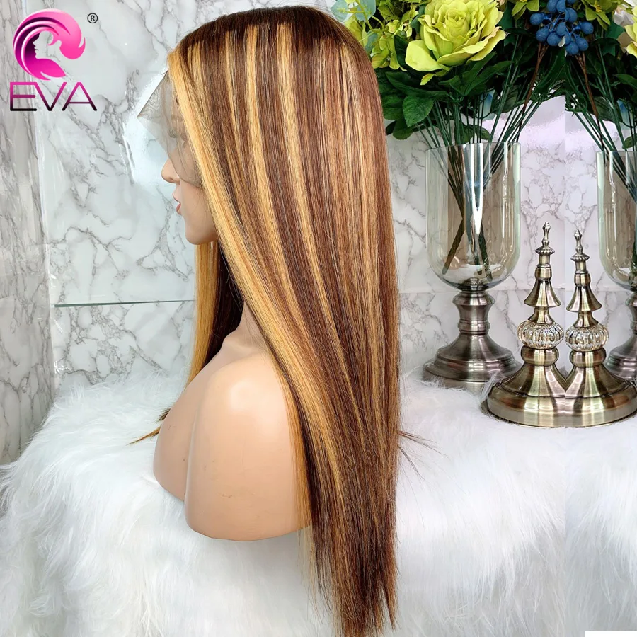 Эва(этиленвинилацетат) с эффектом деграде(переход от 13x6 Синтетические волосы на кружеве парики из натуральных волос на кружевной Выделите Цветной прямые Синтетические волосы на кружеве парики для волос с волосами младенца бразильские волосы Remy