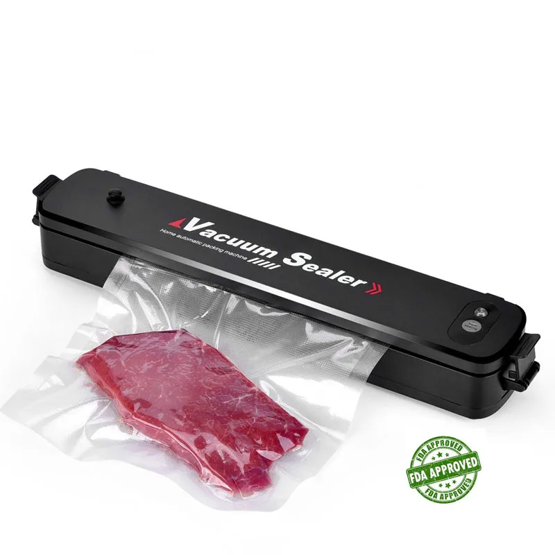 Home Automatic Vacuum Sealer for Food Saver Sous Vide Cooking 100-240V Packaging Air Sealing Packer Machine FDA with 15Pcs Bags | Бытовая