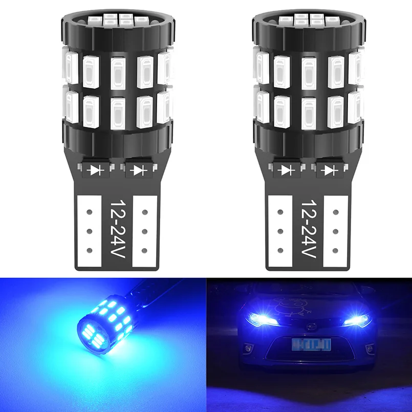 Lampadine T10 W5W LED Canbus, 194 168 LED Auto Interni, Super Bright 6000K Ambra, 30-SMD 3014 Chipsets 12-24V per lo Luci Posizione LED, Luci Interne Auto Led, Luci Targa LED, Cortesia Luce