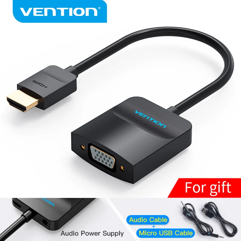 Vention HDMI VGA конвертер 1080P цифровой в аналоговый для ноутбука Xbox PS4 ТВ проектор Видео