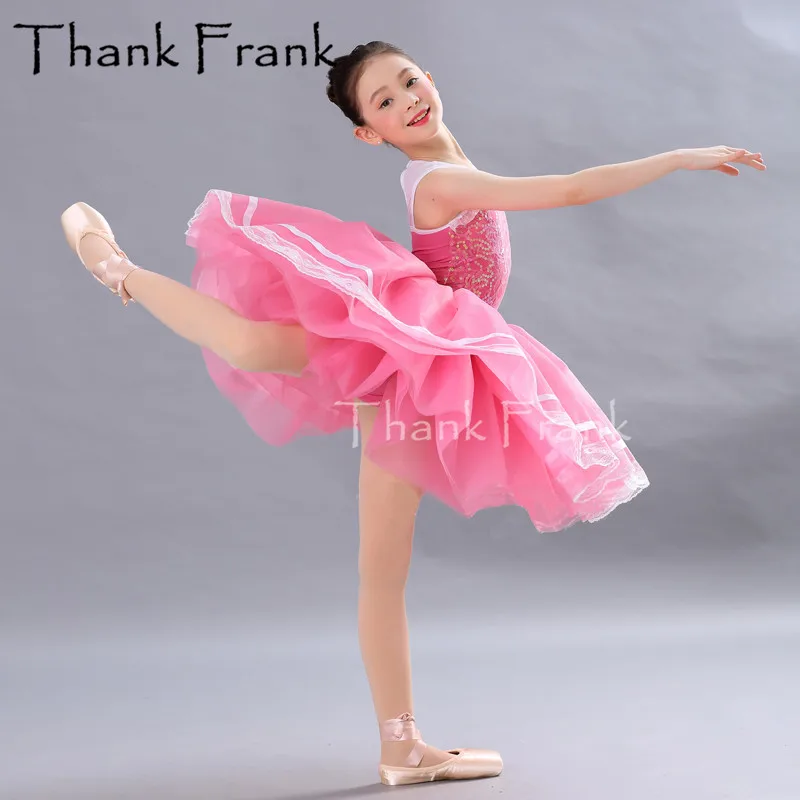 Sequin Ballet Costumes Dress For Children Dancewear Lyrical Adulto Professional Tutu Bubble Ballet Skirt Classical Balett Girl