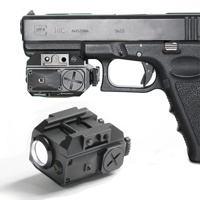 Glock 19 светильник для вспышки лазерный прицел зеленый комбо 5 мВт Зеленый Лазерный