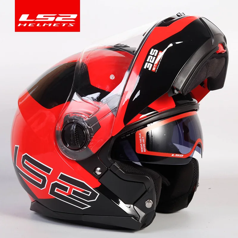 LS2 стробоскоп флип-ап мото rcycle шлем LS2 ff325 двойной объектив козырек шлемы Capacete Cascos moto Casques DOT утвержден - Цвет: 10