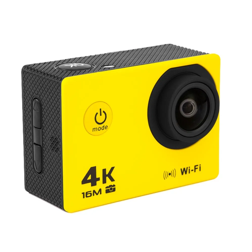 Go pro Экшн-камера Ultra HD 4K камера WiFi 2," 2,4 Удаленная Спортивная экшн-видеокамера 170D Подводная Водонепроницаемая камера - Цвет: Yellow Action Camera
