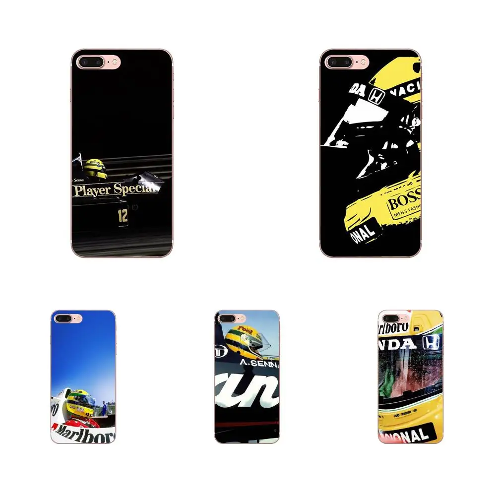 

For Apple iPhone X XS Max XR 4 4S 5 5C 5S SE 6 6S 7 8 Plus Soft Silicone TPU Transparent Stylish Case Ayrton Senna Symbol