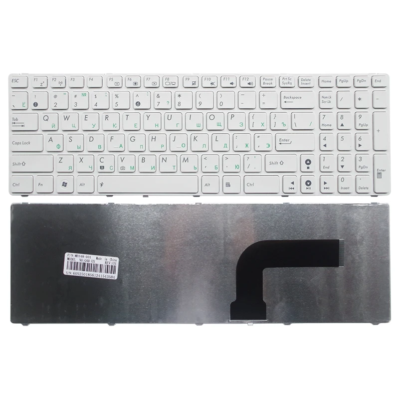 Русская клавиатура для ASUS P52 P52F P52JC P53 P53S P53E P53SJ P53D P53X P53XI X64J X64JA X64JV X64VG X64VN русская