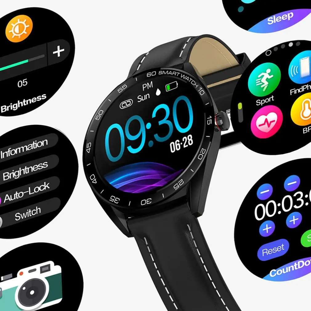 

K7 Smart Watch Sports Waterproof L7 BTcall SmartWatch HRV Report Heart Rate Blood Pressure Monitor Watch Fitness Bracelet