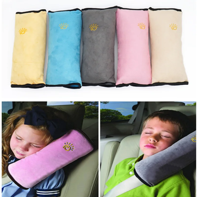 Head Pillow Auto Safety Seat Belt Kids Car Safety Pillows Shoulder