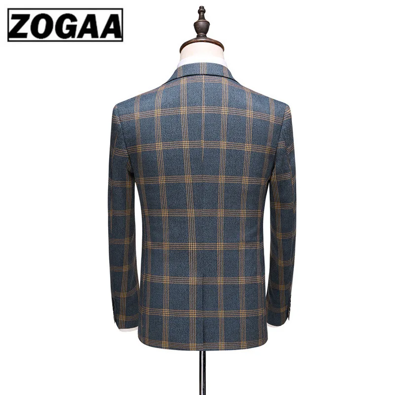 Fashion Plaid Designs Lapel Men Suit Tailor Made Groom Tuxedos Wedding 3 Piece Suits Best Man Blazer (Jacket+Pants+Vest) Custom