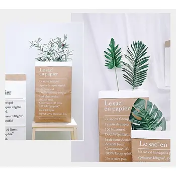 

INS Kraft Paper Bag INS Nordic Storage Bag Photo Props Clothing Shooting Background Literary Dried Flowers Interior Decoration