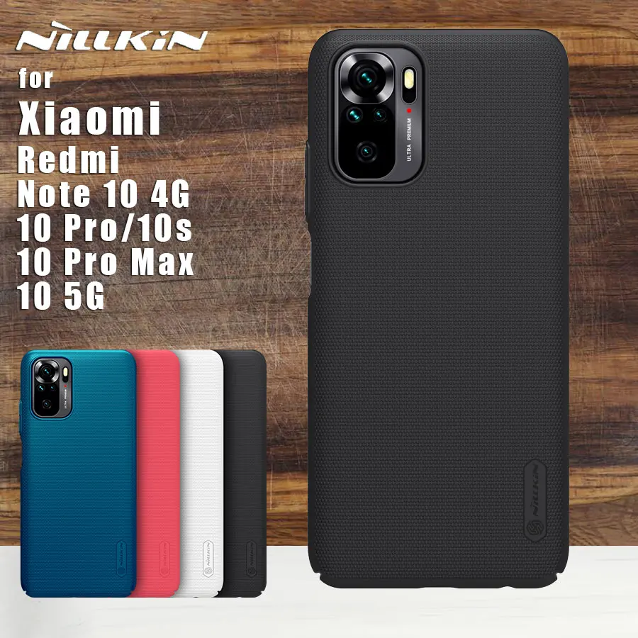 

Nillkin For Xiaomi Redmi Note 10 5G NFC 4G case Super Frosted Protective Back Cover case for Redmi Note 10s 10 Pro Max 5G