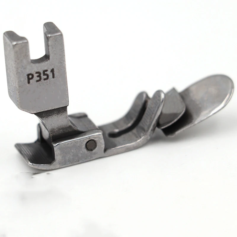 Pied-de-biche pour machine à coudre industrielle P351, pied-de-biche pour recourber vers le bas, ourlet pliable, pour voiture, plat ► Photo 1/6