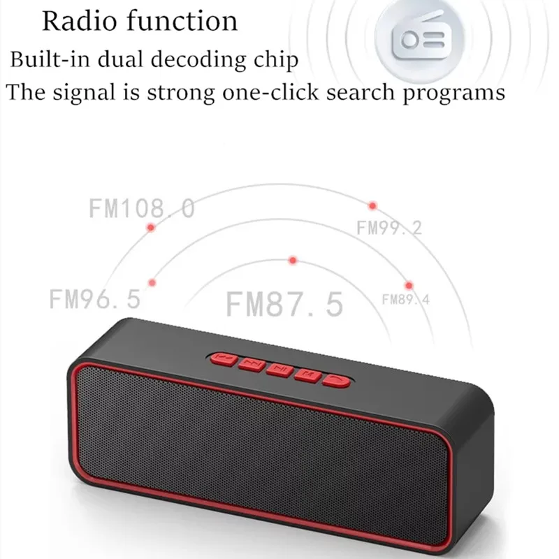 TWS 10H динамик s+ микрофон громкой связи FM AUX USB TF карта компьютер беспроводной rпортативный Bluetooth сабвуфер динамик Caixa De Som Bocina