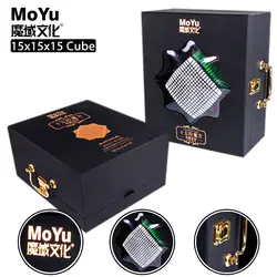 Новый оригинальный Moyu 15x15x15 волшебный скоростной кубик без наклеек Профессиональный кубик-головоломка Migico15x15 обучающая игрушка для