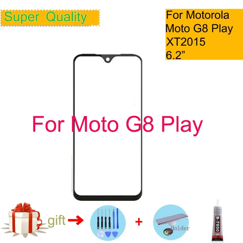 

Front Outer Screen Glass Lens Replacement Touch Screen LCD Cover For Motorola Moto G8 Play XT2015 G8Play Touch Panel