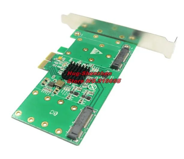 PCI Express PCI-E x2 to 4 ports mSATA RAID Controller Card for MAC PRO 3.1-5.1/OSX 10.9-10.14.5 and RAID 0 / 1 /10