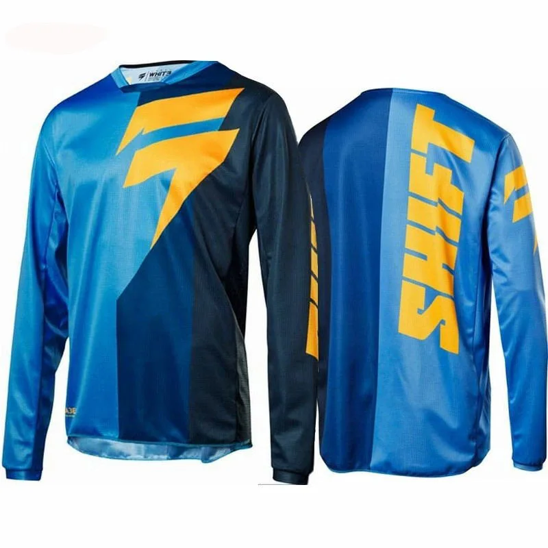 Новинка DH MX для мотогонок для мотокросса из ткани Джерси MX майка для скоростного велосипеда DH внедорожная футболка спортивная одежда для верховой езды - Цвет: Коричневый