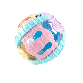 

Hand Grip Training Teether Infant Funny Educational Toy Intelligence Baby Rattles Soft Hollowed Musical Ball Grasping Ability