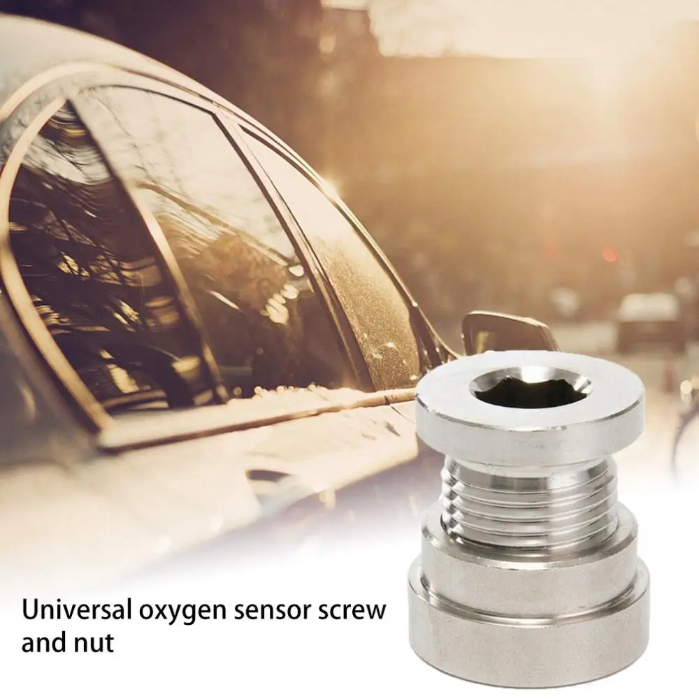 Универсальный кислородный датчик Шестигранная заглушка винт и гайка 304 из нержавеющей стали кислородный датчик M18x1.5 выхлопная сварка