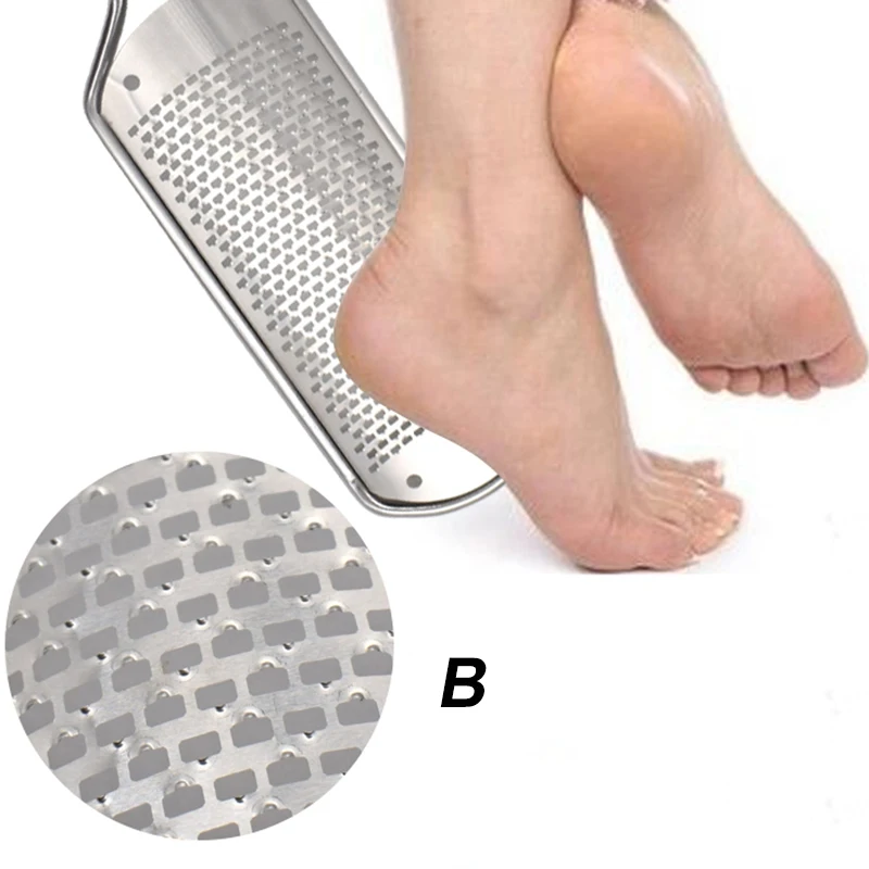 Lima per Pedicure rimozione del callo raspa per piedi di grandi dimensioni grattugia per piedi colossale Scrubber Pro lima per callo in acciaio inossidabile per piedi asciutti bagnati