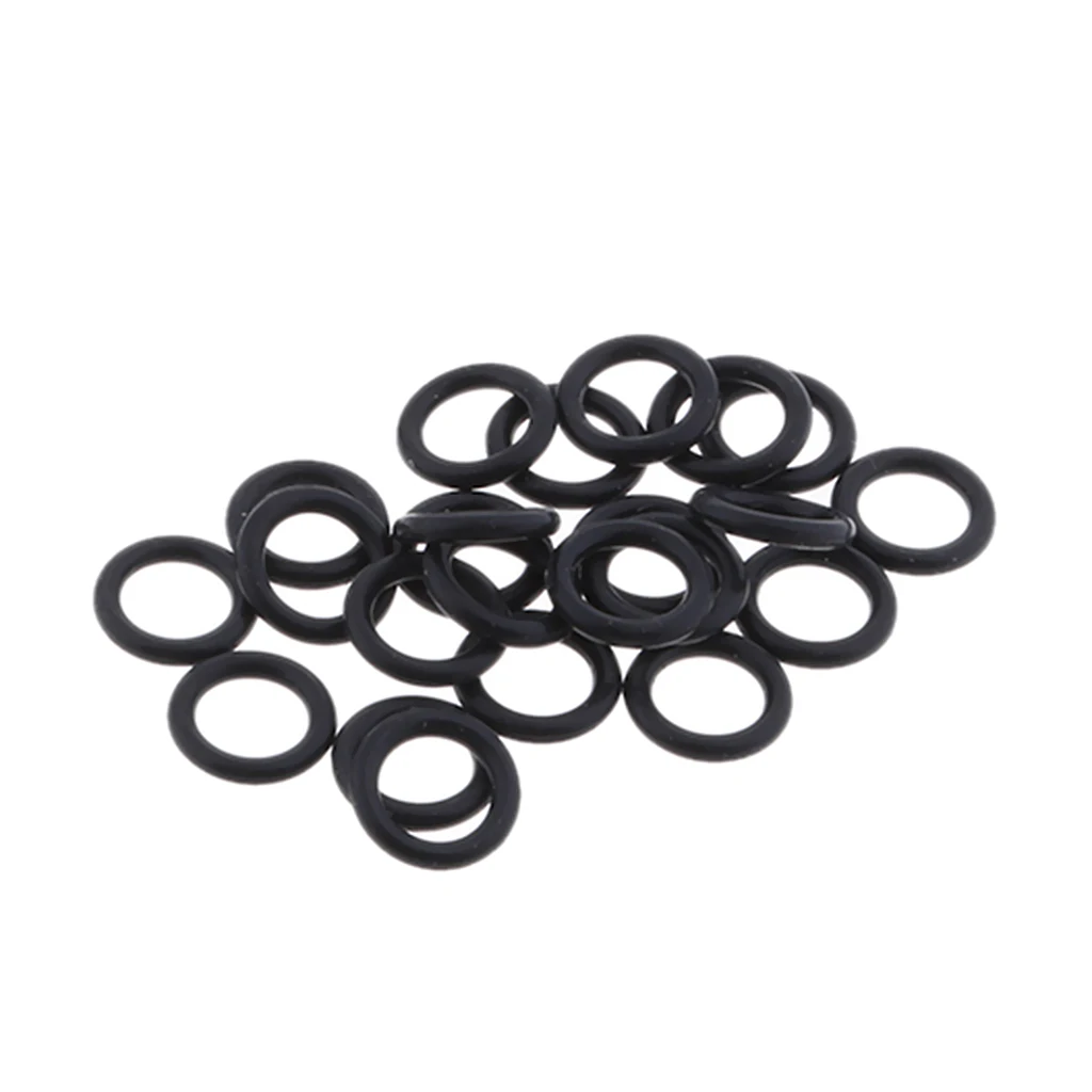 25Pcs Replacement Black Rubber Twin Cam Oil Drain Plug O-Ring For 