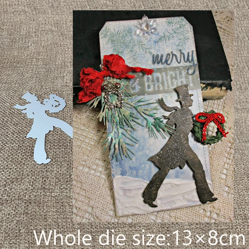 

XLDesign Craft Metal Cutting Die die cuts Christmas wreath gentleman scrapbook Album Paper Card Craft Embossing die cuts