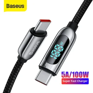 Image 1 - Baseus PD 100W Type C Cable for Xiaomi Samsung Fast Charging Type C Cable For Huawei Xiaomi Samsung MacBook Data Wire