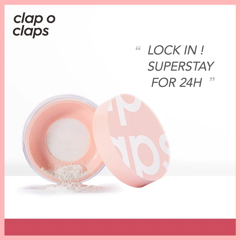 

clap o claps Cosmetic Matte Finish Smooth Loose Powder Brightening Waterproof