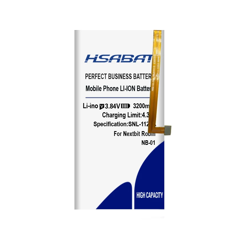 HSABAT 3200mAh NB-01 Аккумулятор для Nextbit Robin