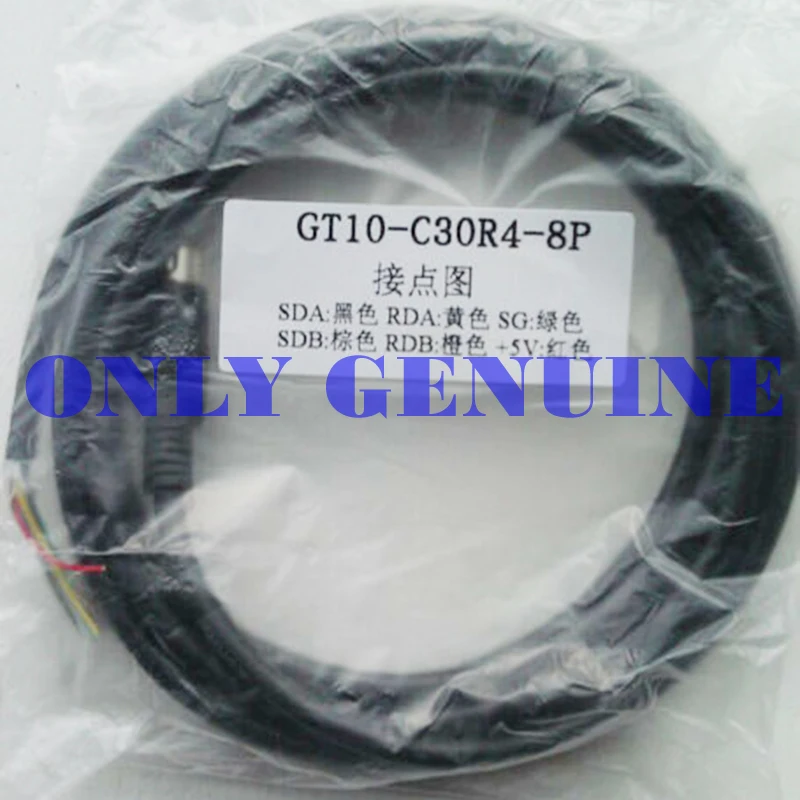 

NEW Mitsubishi PLC connecting line GT10-C30R4-8P GT1020 GT1030 HMI to FX PLC Cable