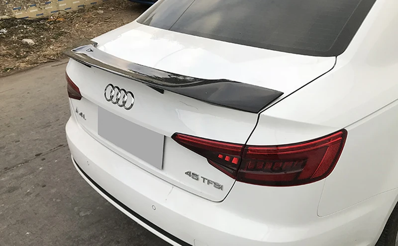 Высококачественный задний спойлер из углеродного волокна для Audi A4 B9 R Style 2017 2018