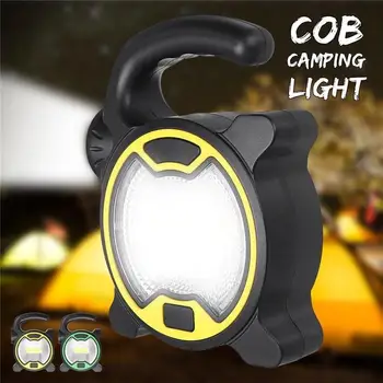 

Portable Lantern COB LED Work Light Outdoor Torch Warning Lamp Hiking Tent Lamp Camping Lights Flashlight Travel Super Bright