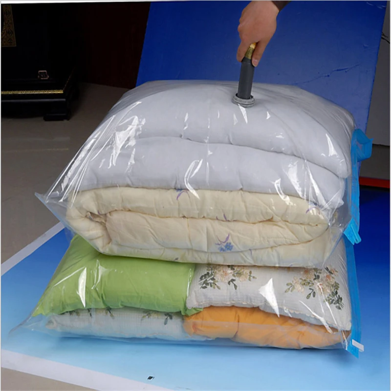 Vacuum Clothing Storage Bags For Bedclothes Quilt Reusable Mason Ziplock  Jar Bags Space Saving Compression Seal Ziploc Organizer - AliExpress