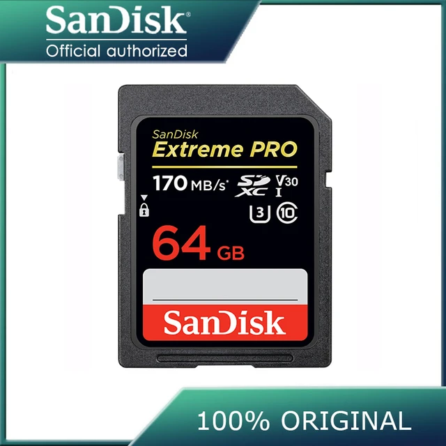 SanDisk Extreme PRO 64GB Tarjeta sd UHS-I 32GB sd card 128GB Memory Card  256GB 1T
