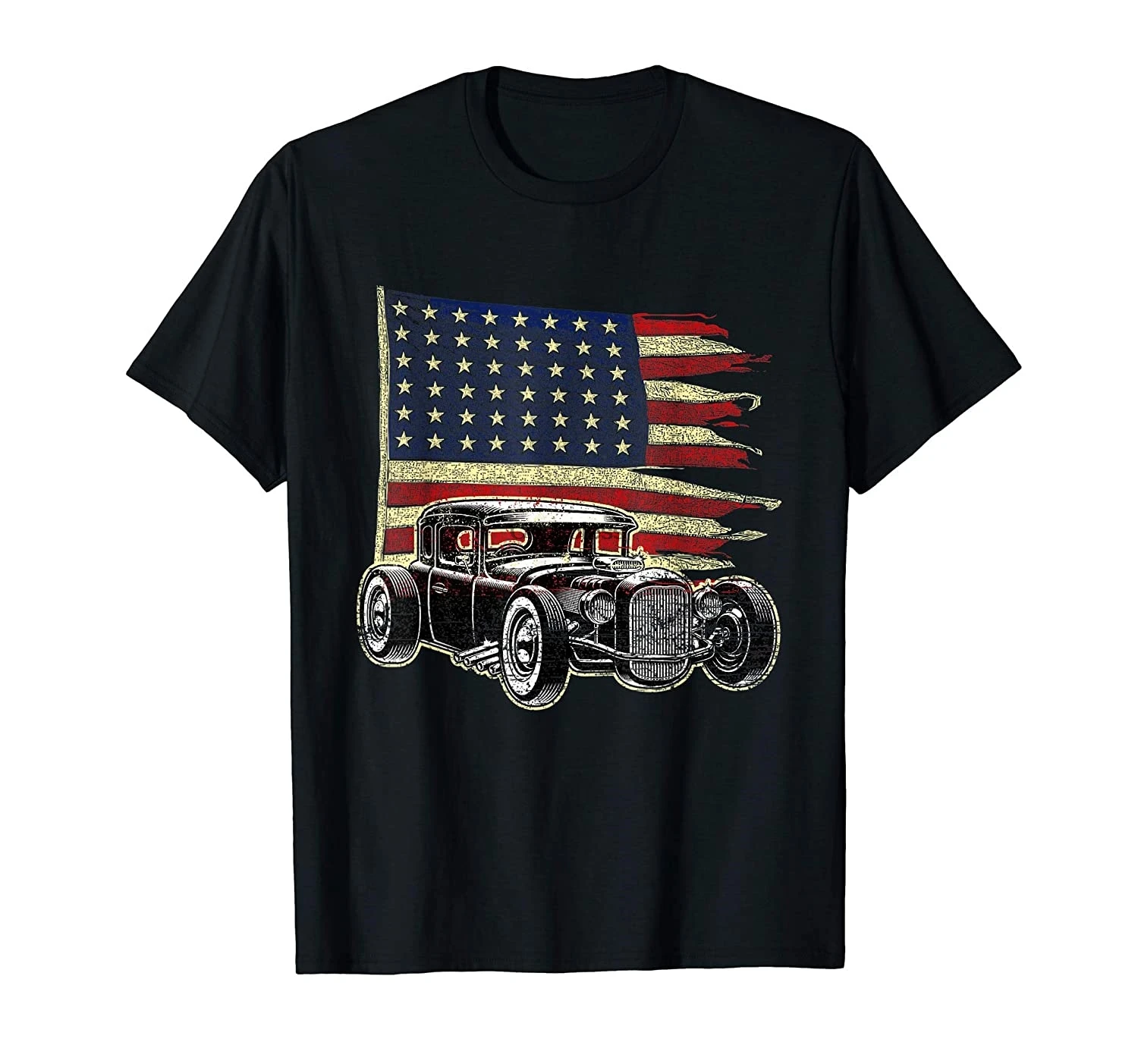 American Flag Muscle Car Rod Tuning Hot pic