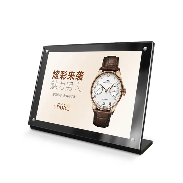 Black Transparent A6 L slanted Magnetic 