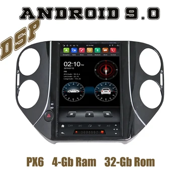 

PX6 Tesla Style android 9.0 car radio gps player for VW Tiguan 2010 2011 2012 2013 2014 2015 2016 2017 with DSP WIFI USB 4+64G