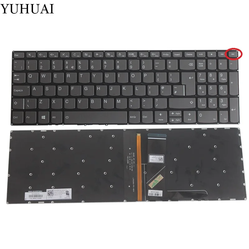 Новая английская клавиатура для lenovo 330S-15 330S-15ARR 330S-15AST 330S-15IKB 330S-15ISK клавиатура для компьютера c английской раскладкой подсветка