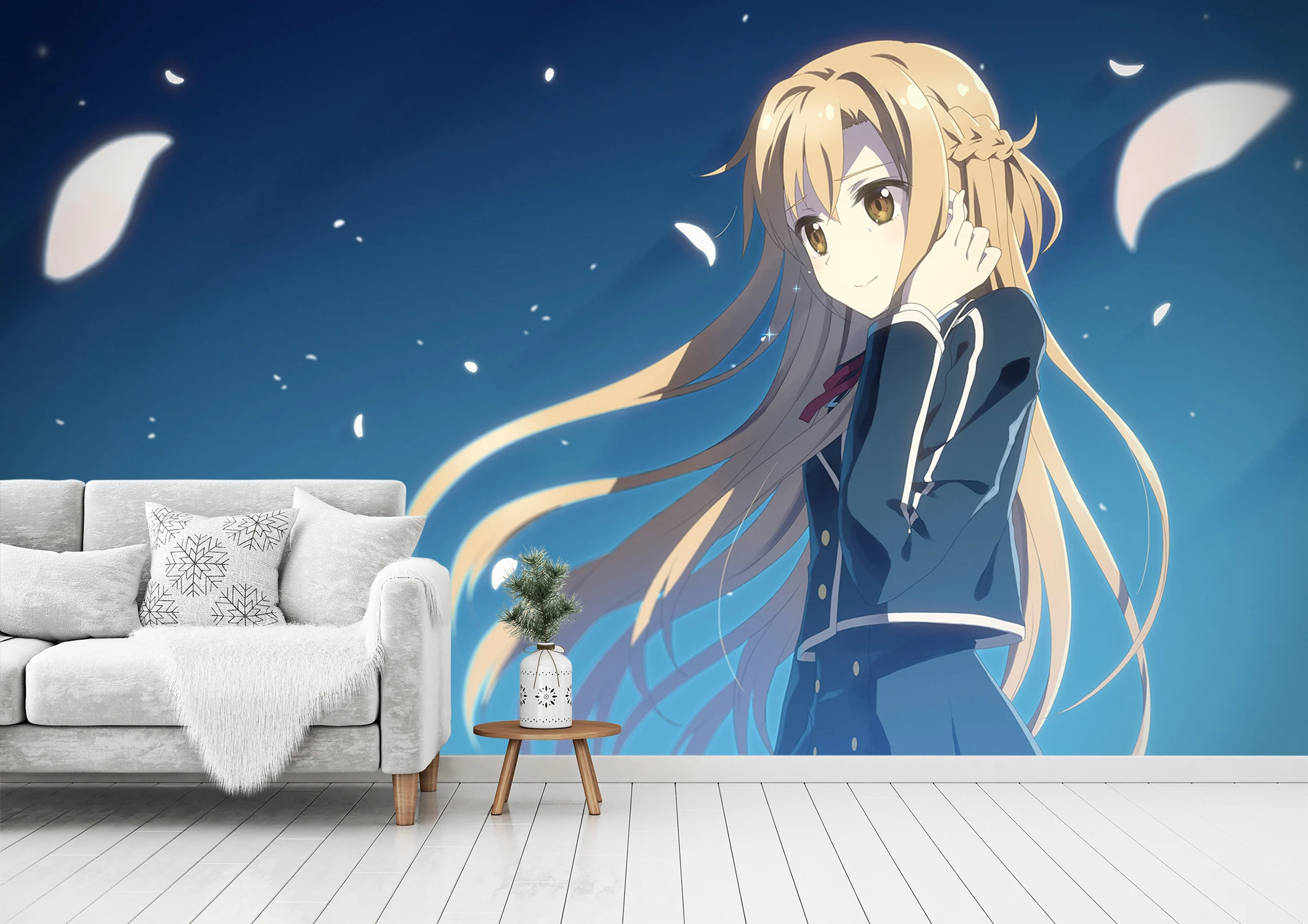[Self-Adhesive] 3D Sword Art Online 0445242 Japan Anime Wall Paper mural Print Decal Murals | Обустройство дома