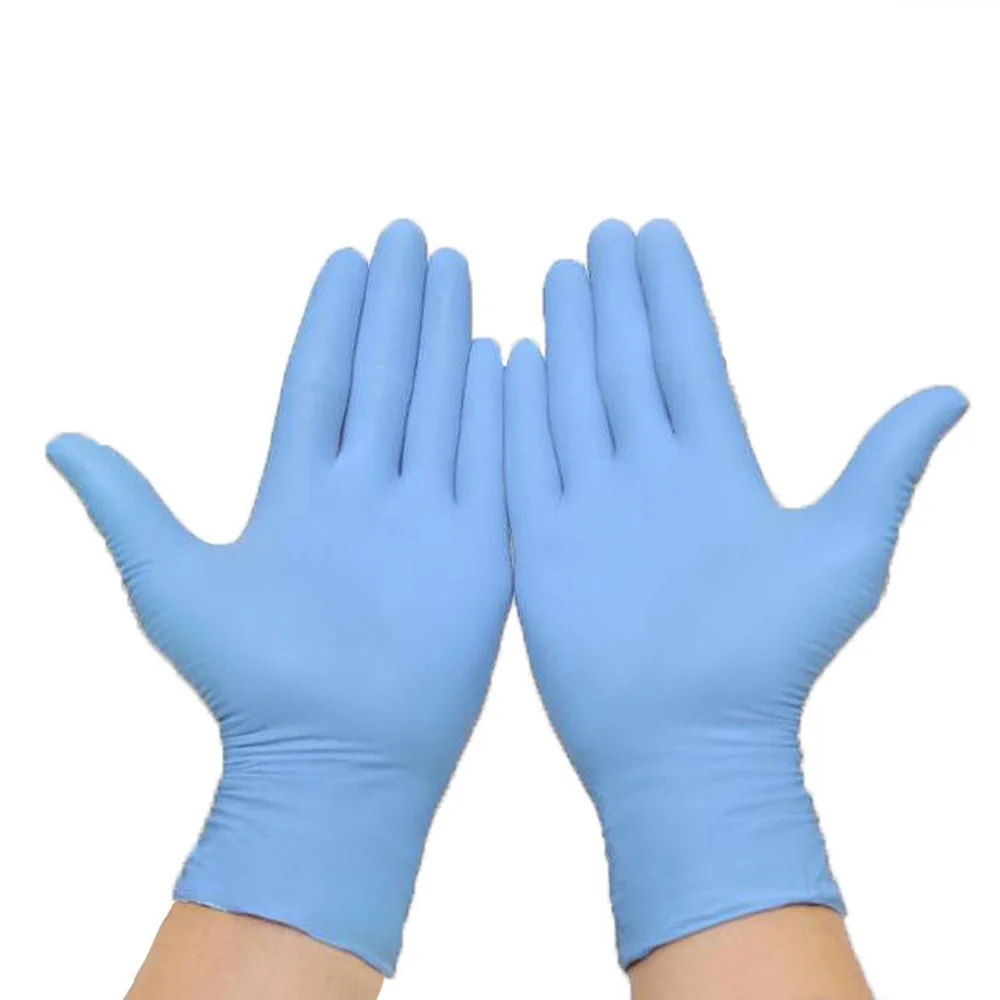 

100Pcs M/L Nitrile Disposable Mechanic Gloves Waterproof Non-Slip Comfortable For Left And Right Hand Dishwashing Non-Slip