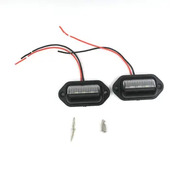 

2PCS Extremely Bright LED Truck License Plate Lights Car Freight Vans Trailers Taillights Side Lights 12-24V