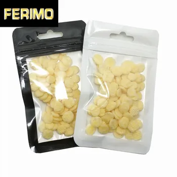 

100PCS/ Lot Clear Plastic Zip Lock Package Bag Self Sealed Top Zipper Bags Hang Hole for Toy Jewelry Electronic Storage Pouches