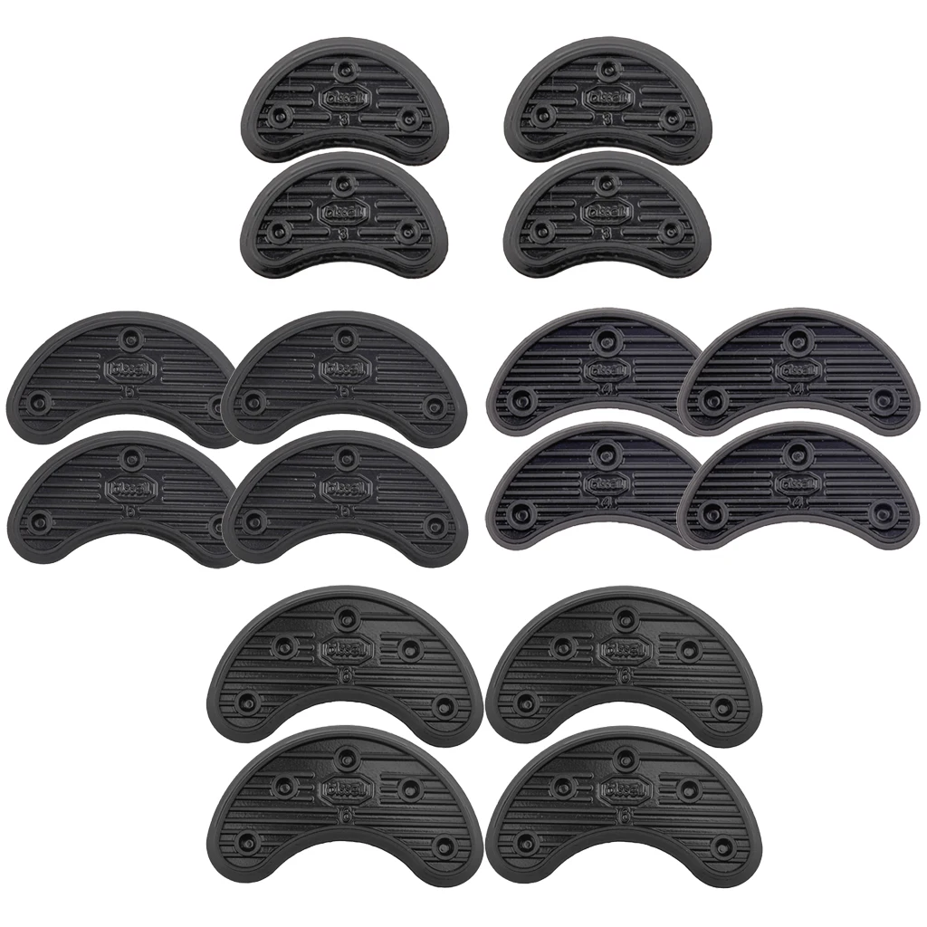 16Pcs 4 Size Anti-slip Rubber Protectors Shoe and Repair Shoe Sole Heel Tips Tap