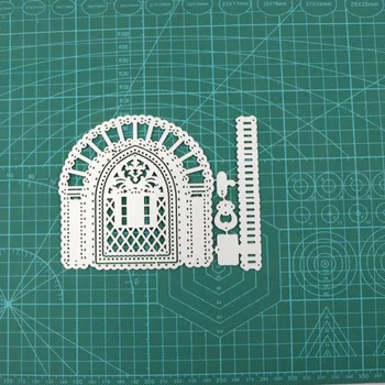 

Arch Door Frame Christmas Metal Cutting Dies Fence Decoration Die Cut Stencil Scrapbooking 2019 New Craft Stamps And Dies