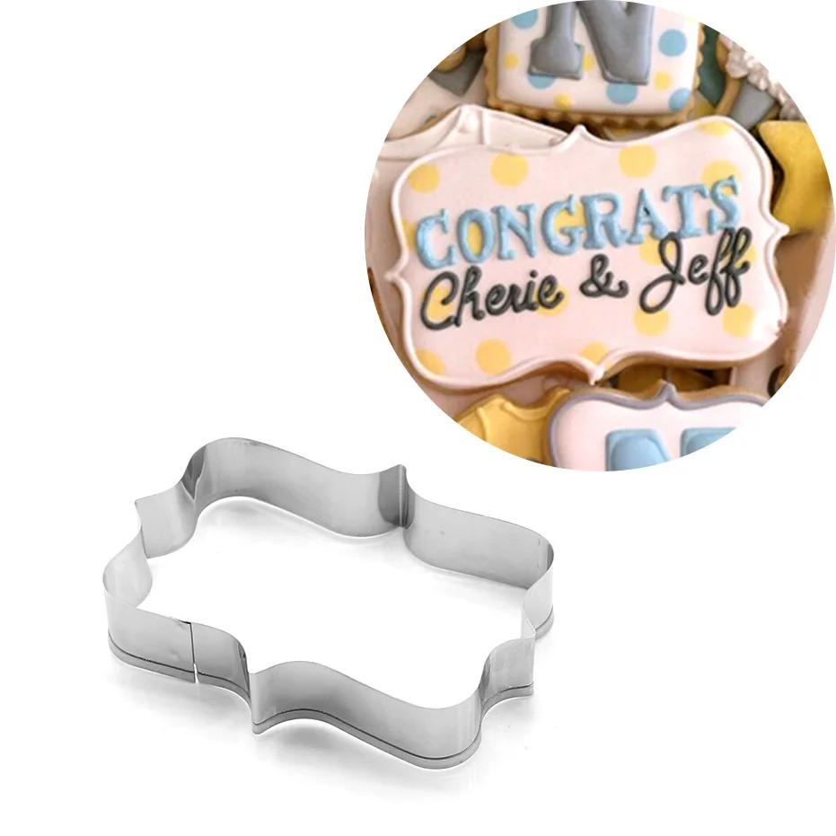 

Cookie Cutter Tools 3D Square Rectangle Stainless Steel Gingerbread Cake Mold Cookie Fondant Cutter Cookie Tools