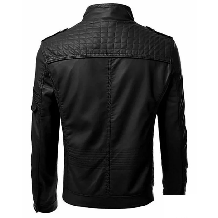 Men Faux Leather Jacket Motorcycle 5Xl Men Jackets Black Jaqueta De Couro Masculina Outwear Male Slim Fit Pu Leather Coats Man