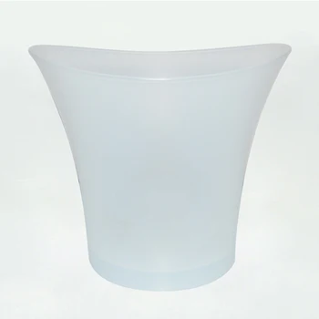 

Kitchen Tools Barware Supplies 5L Fabala Cool Plastic Ice Bucket Colorful Gradient KTV Bar Luminous For Beer